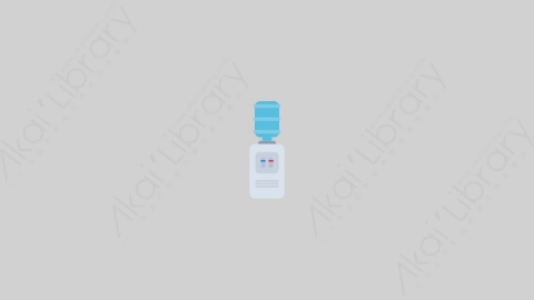 AE模板-MG扁平居家家具元素图标Water_Dispenser_2饮水机