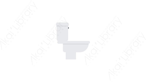 AE模板-MG扁平家具元素图标Toilet马桶