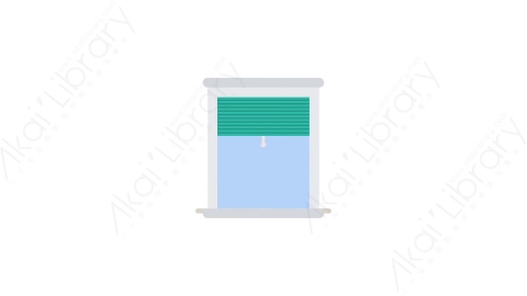 AE模板-MG扁平家具元素图标Window_Morning窗户