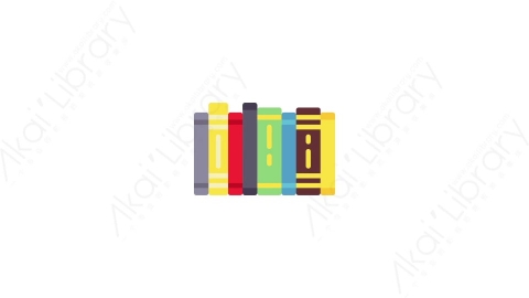 AE模板-MG扁平办公元素图标Books书本