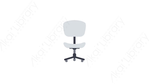 AE模板-MG扁平办公元素图标Office_Chair_2电脑椅
