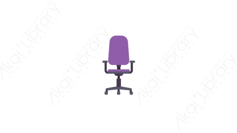 AE模板-MG扁平办公元素图标Office_Chair_4电脑椅