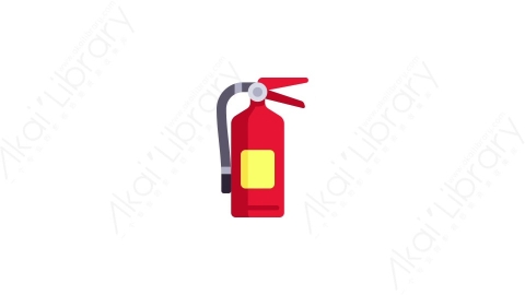 AE模板-MG扁平元素图标Fire_Extinguisher灭火器