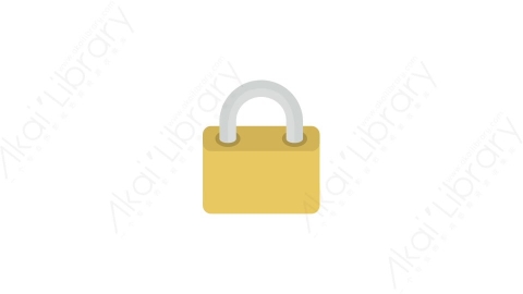 AE模板-MG扁平元素图标Padlock锁