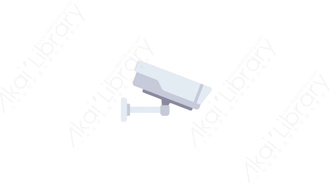 AE模板-MG扁平元素图标Security_Camera摄像头监控