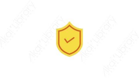 AE模板-MG扁平元素图标Shield盾牌护盾