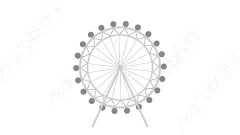 AE模板-MG扁平城市元素图标London_Eye摩天轮