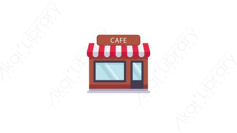 AE模板-MG扁平城市元素图标Store商店