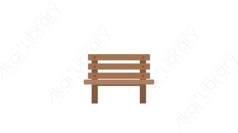 AE模板-MG扁平城市元素图标Street_Chair街边长椅
