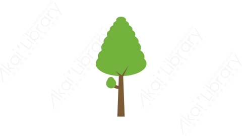 AE模板-MG扁平城市元素图标Tree_2树木