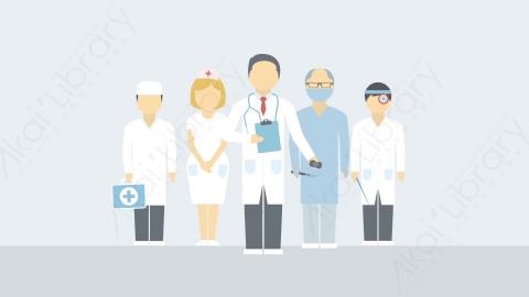 AE模板-MG扁平场景Medical_Team医疗团队