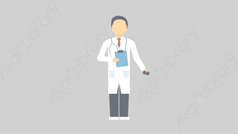 AE模板-MG扁平医院人物角色Doctor_Screen_2
