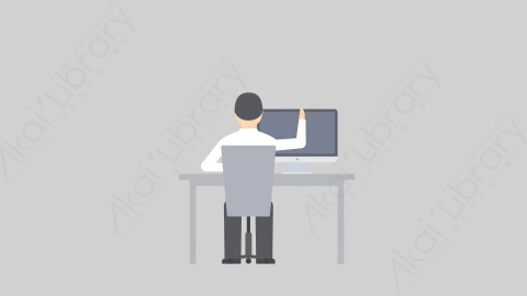 AE模板-MG扁平办公商务人物角色Businessman_Computer