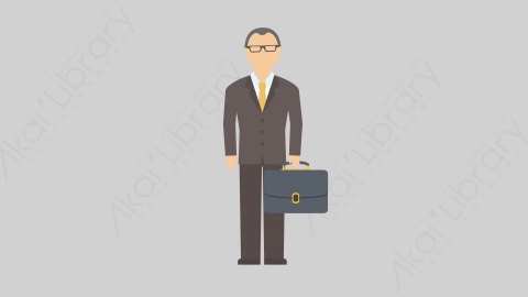 AE模板-MG扁平办公商务人物角色Businessman_Team_02