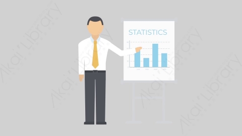 AE模板-MG扁平办公商务人物角色Character_Statistic