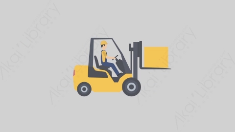 AE模板-MG扁平仓库管理人物角色Forklift_Driver