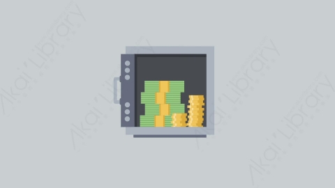 AE模板-MG扁平金融经济元素图标Safe保险柜