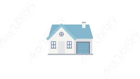 AE模板-MG扁平教育元素图标House房子房屋