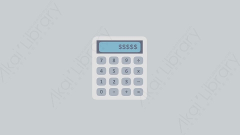 AE模板-MG扁平教育元素图标Calculator计算器