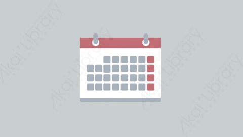AE模板-MG扁平教育元素图标Calendar_E日历