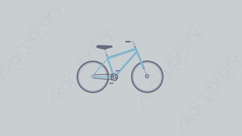 AE模板-MG扁平交通工具元素图标Bike自行车