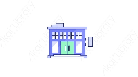 AE模板-MG扁平城市元素图标Shop_1商店