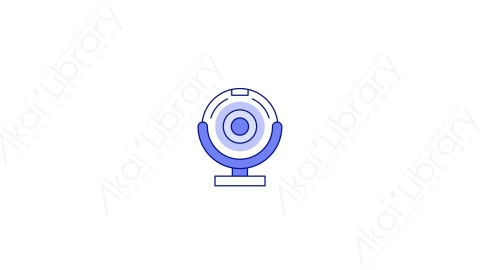 AE模板-MG扁平电子设备元素图标webcam摄像头