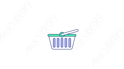 AE模板-MG扁平购物元素图标shopping_cart购物手提篮
