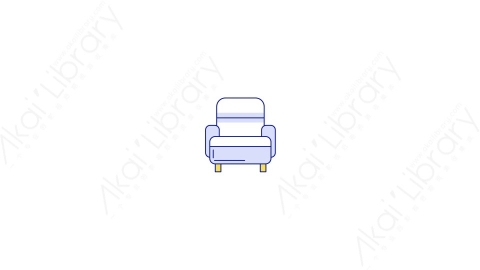 AE模板-MG扁平家具元素图标Armchair_1沙发