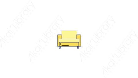 AE模板-MG扁平家具元素图标Armchair_2沙发