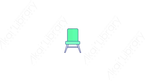 AE模板-MG扁平家具元素图标Chair_2椅子
