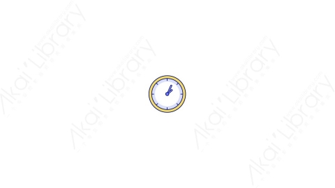 AE模板-MG扁平家具元素图标Clock钟表时钟