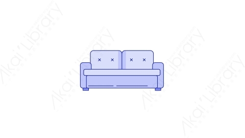 AE模板-MG扁平家具元素图标Sofa_1沙发