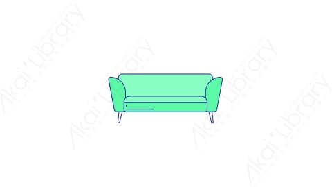 AE模板-MG扁平家具元素图标Sofa_2沙发