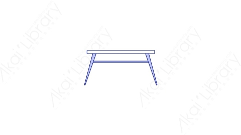 AE模板-MG扁平家具元素图标Table_3茶几桌子
