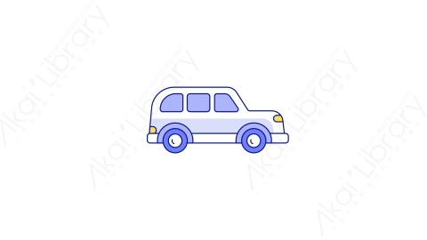 AE模板-MG扁平交通工具元素图标car_1汽车