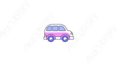 AE模板-MG扁平交通工具元素图标car_3汽车