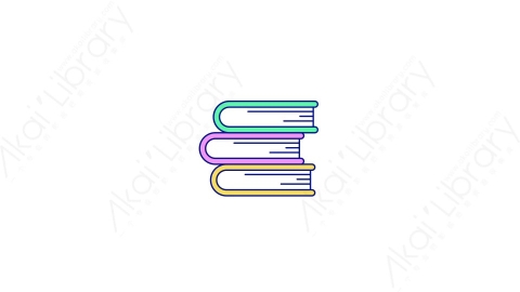 AE模板-MG扁平教育元素图标Books_1书本