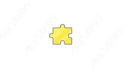 AE模板-MG扁平教育元素图标Puzzle_1拼图