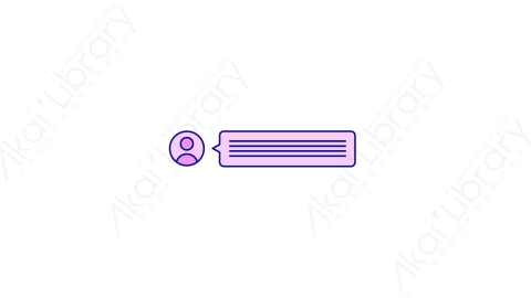 AE模板-MG扁平元素图标User_Dialog_1聊天对话呼出信息文本