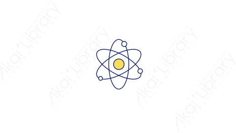 AE模板-MG扁平科学元素图标Atom原子