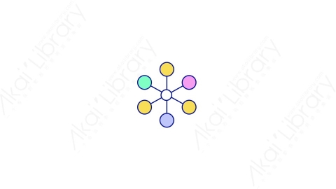 AE模板-MG扁平科学元素图标Molecule_1分子