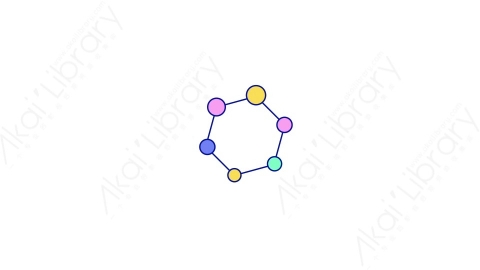 AE模板-MG扁平科学元素图标Molecule_2分子