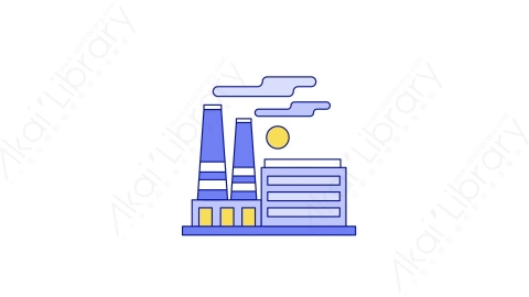 AE模板-MG扁平能源元素图标Factory工厂
