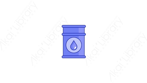AE模板-MG扁平能源元素图标Oil石油桶