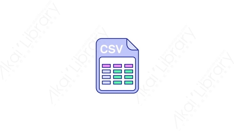 AE模板-MG扁平软件元素图标csv