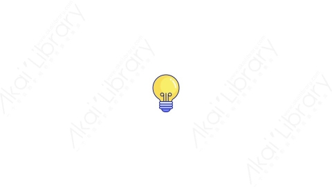 AE模板-MG扁平设计软件元素图标Light_bulb灯泡提示
