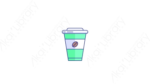 AE模板-MG扁平食物元素图标Coffe咖啡