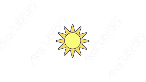 AE模板-MG扁平夏天元素图标Sun太阳