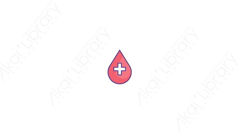 AE模板-MG扁平医疗元素图标Blood血